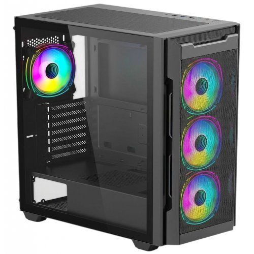 Корпус Frontier Uriel UR16A F Tempered Glass без БЖ Black купити в Україні | Telemart фото
