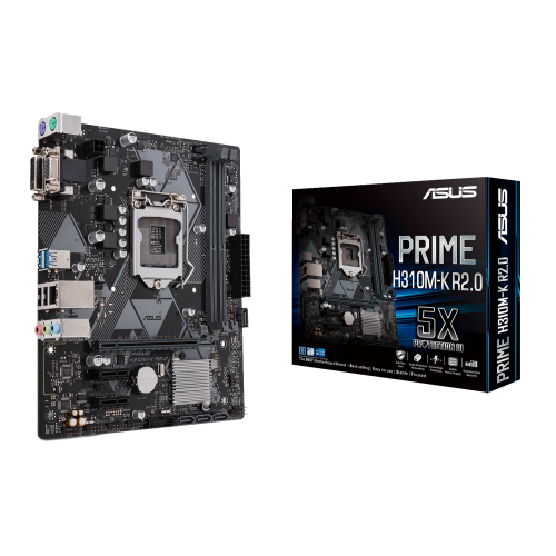 Материнская плата Asus PRIME H310M-K R2.0 (s1151-V2, Intel H310) (Восстановлено продавцом, 908874) купить в Украине | Telemart фото