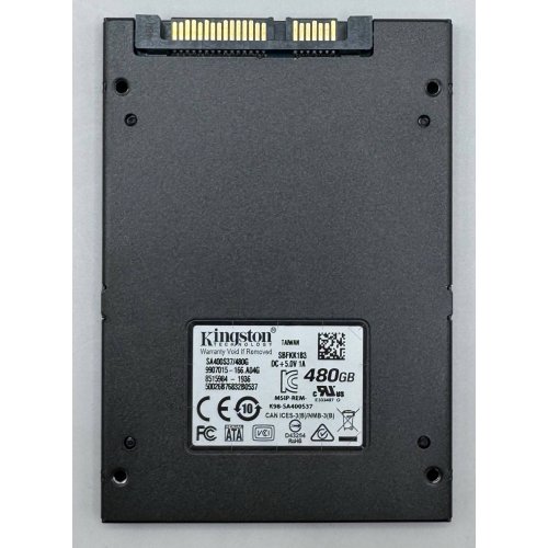 Ssd-диск Kingston SSDNow A400 TLC 480GB 2.5'' (SA400S37/480G) (Відновлено продавцем, 908884) купити в Україні | Telemart фото