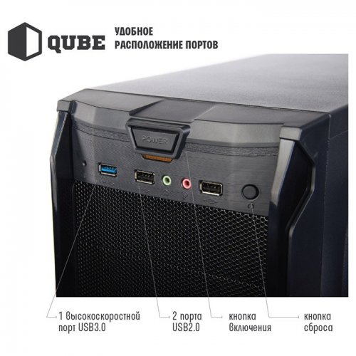 Корпус QUBE QB30A (QB30A_MBNU3) Black (Відновлено продавцем, 908906) купити в Україні | Telemart фото