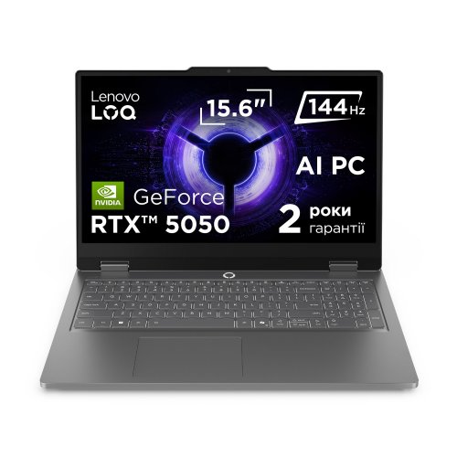Ноутбук Lenovo LOQ Essential 15IRX11 (83SC008YRA) Luna Grey купить в Украине | Telemart фото