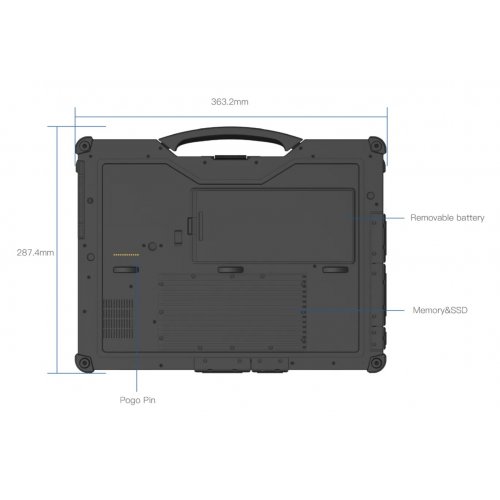 Ноутбук Vinga Scout X14A (X14A-1235161024BWP) Black купити в Україні | Telemart фото
