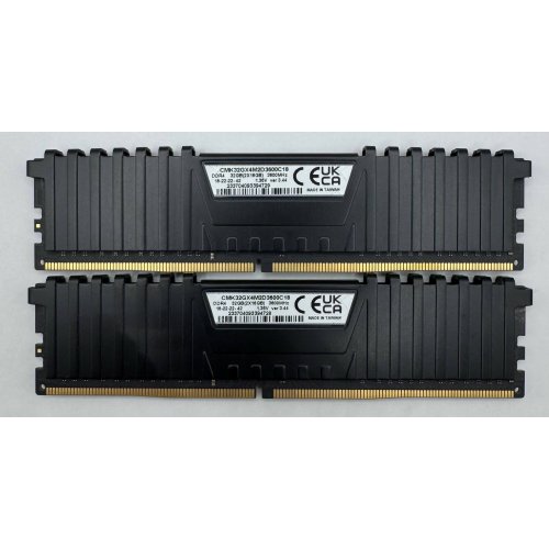 Озу Corsair DDR4 32GB (2x16GB) 3600Mhz Vengeance LPX Black (CMK32GX4M2D3600C18) (Восстановлено продавцом, 909060) купить в Украине | Telemart фото