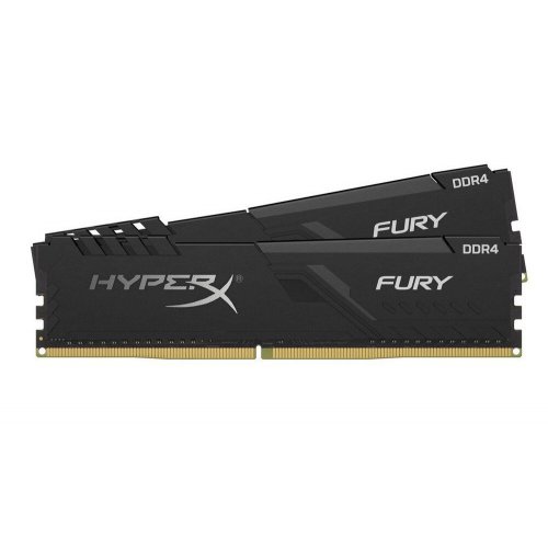 Озу HyperX DDR4 16GB (2x8GB) 3200Mhz Fury Black (HX432C16FB3K2/16) (Восстановлено продавцом, 909061) купить в Украине | Telemart фото