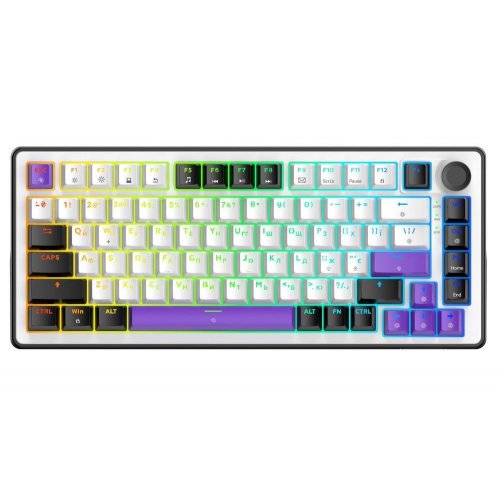 Уцінка клавіатура HATOR HK75 Hellyberry Mechanical Linear White/Violet (Розкрита упаковка, 909329) купити в Україні | Telemart фото