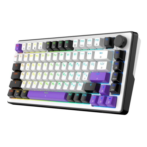 Уцінка клавіатура HATOR HK75 Hellyberry Mechanical Linear White/Violet (Розкрита упаковка, 909329) купити в Україні | Telemart фото