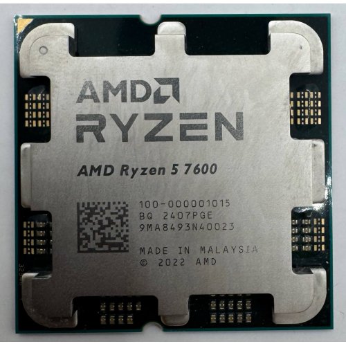 Процесор AMD Ryzen 5 7600 3.8(5.1)GHz 32MB sAM5 Tray (100-100001015) (Відновлено продавцем, 909339) купити в Україні | Telemart фото