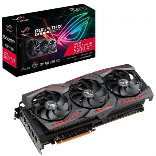 Відеокарта Asus ROG Radeon RX 5600 XT STRIX TOP 6144MB (ROG-STRIX-RX5600XT-T6G-GAMING) (Відновлено продавцем, 909368) купити в Україні | Telemart фото