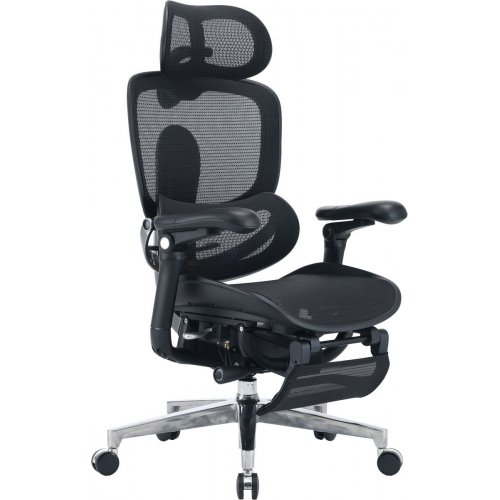 Крісло офісне з підставкою для ніг Sihoo DORO C500 V2 with Footrest (C500-V2-B101-JT) Black купити в Україні | Telemart фото