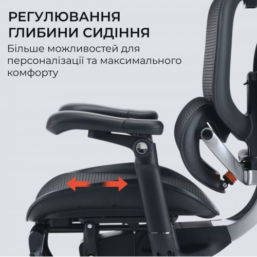 Крісло офісне з підставкою для ніг Sihoo DORO C500 V2 with Footrest (C500-V2-B101-JT) Black купити в Україні | Telemart фото