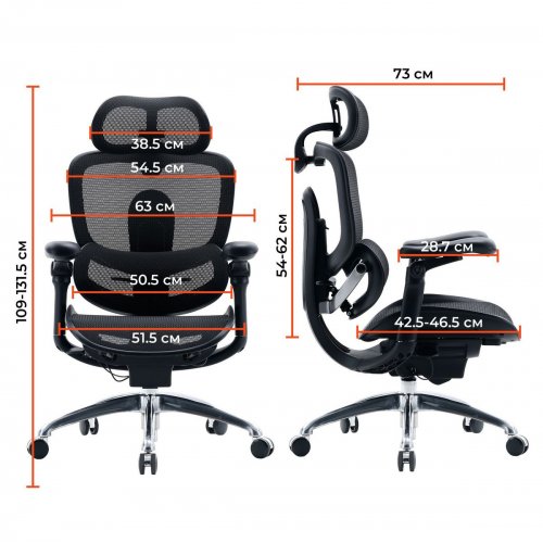 Офисное кресло Sihoo DORO C300 Pro V2 (C300-PRO-V2-B101) Black купить в Украине | Telemart фото