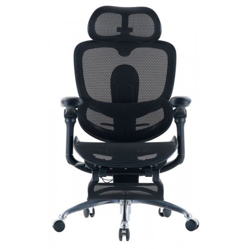 Крісло офісне з підставкою для ніг Sihoo DORO C300 Pro V2 with Footrest (C300-PRO-V2-B101-JT) Black купити в Україні | Telemart фото