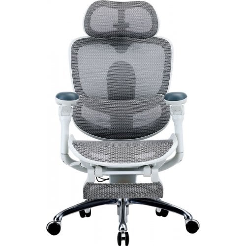 Крісло офісне з підставкою для ніг Sihoo DORO C300 Pro V2 with Footrest (C300-PRO-V2-B102-JT) White купити в Україні | Telemart фото