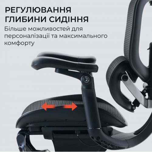 Крісло офісне з підставкою для ніг Sihoo DORO C300 Pro V2 with Footrest (C300-PRO-V2-B102-JT) White купити в Україні | Telemart фото