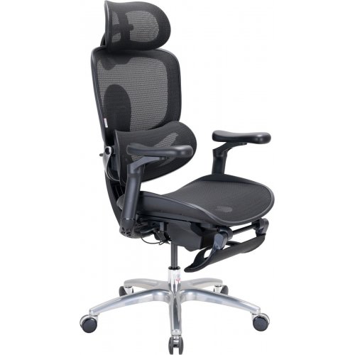 Крісло офісне з підставкою для ніг Sihoo DORO C300 Lite V2 with Footrest (C300-LITE-V2-B101-JT) Black купити в Україні | Telemart фото