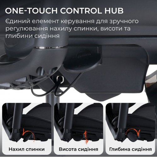 Крісло офісне з підставкою для ніг Sihoo DORO C300 Lite V2 with Footrest (C300-LITE-V2-B101-JT) Black купити в Україні | Telemart фото