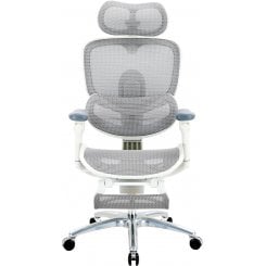 Крісло офісне з підставкою для ніг Sihoo DORO C300 Lite V2 with Footrest (C300-LITE-V2-B102-JT) White