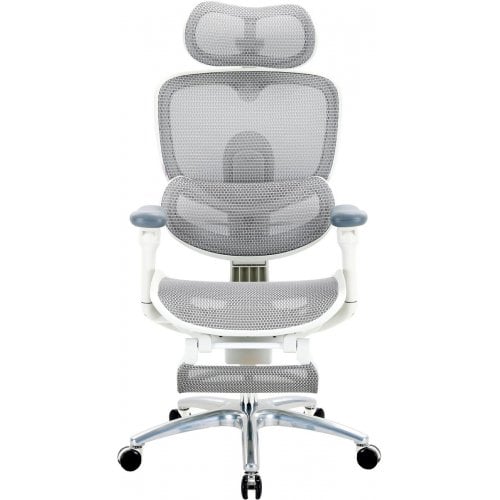 Крісло офісне з підставкою для ніг Sihoo DORO C300 Lite V2 with Footrest (C300-LITE-V2-B102-JT) White купити в Україні | Telemart фото