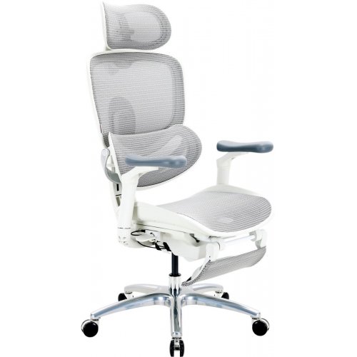 Крісло офісне з підставкою для ніг Sihoo DORO C300 Lite V2 with Footrest (C300-LITE-V2-B102-JT) White купити в Україні | Telemart фото