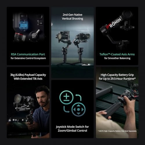 Стедікам DJI RS 4 Combo (CP.RN.00000344.01) Black купити в Україні | Telemart фото