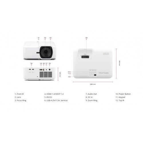 Проєктор ViewSonic LSD600W (VS20996) купити в Україні | Telemart фото