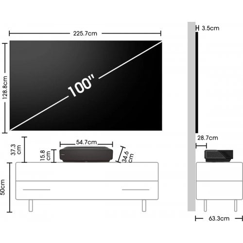 Проєктор Hisense HE100L5 (100L5F-B12) купити в Україні | Telemart фото