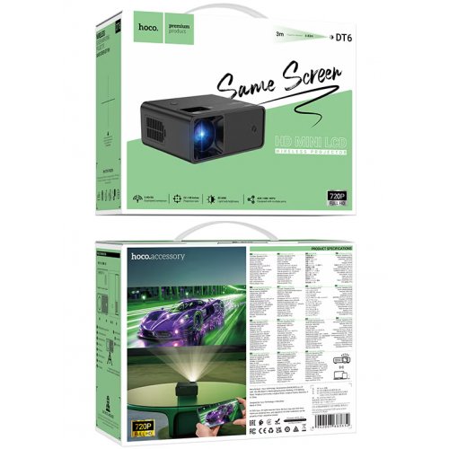 Проєктор Hoco DT6 (6942007663632) купити в Україні | Telemart фото