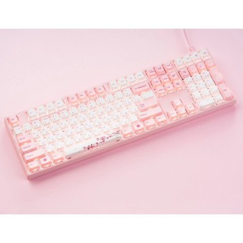 Клавиатура Varmilo VEM108 Sakura R1 EC V2 Ivy (A36A042B1A3A17A036) Pink/White купить в Украине | Telemart фото