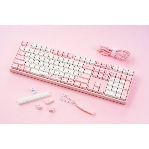 Клавиатура Varmilo VEM108 Sakura R1 EC V2 Ivy (A36A042B1A3A17A036) Pink/White купить в Украине | Telemart фото