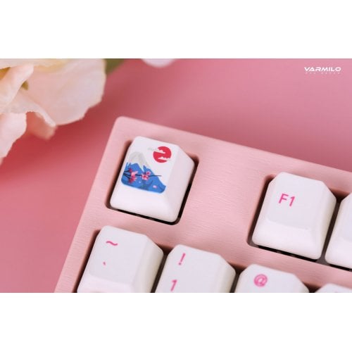 Клавиатура Varmilo VEM108 Sakura R1 EC V2 Ivy (A36A042B1A3A17A036) Pink/White купить в Украине | Telemart фото