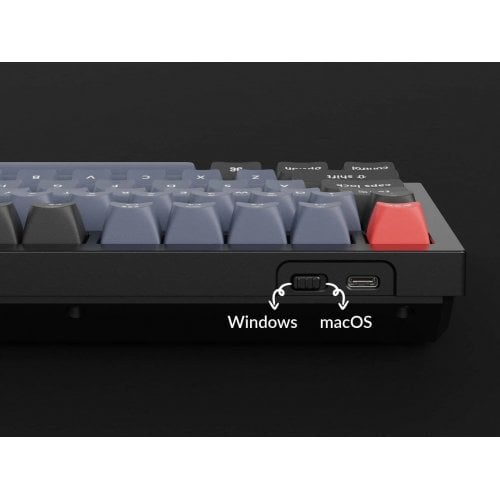 Клавіатура Keychron Q1 QMK RGB Gateron G Pro Blue Hot-Swap Knob (Q1N2) Silver Grey купити в Україні | Telemart фото