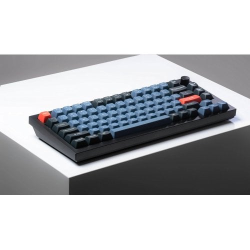 Клавіатура Keychron Q1 QMK RGB Gateron G Pro Blue Hot-Swap Knob (Q1M2) Carbon Black купити в Україні | Telemart фото
