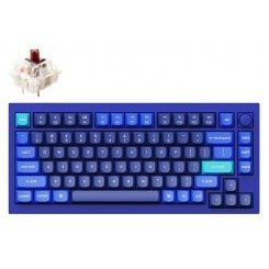 Клавіатура Keychron Q1 QMK RGB Gateron G Pro Brown Hot-Swap Knob (Q1O3Z) Navy Blue