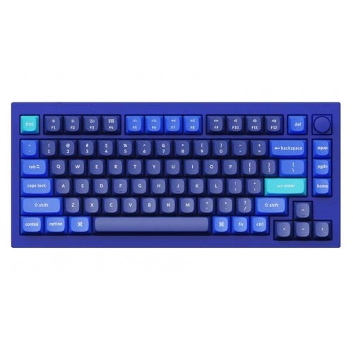 Клавиатура Keychron Q1 QMK RGB Gateron G Pro Brown Hot-Swap Knob (Q1O3Z) Navy Blue купить в Украине | Telemart фото