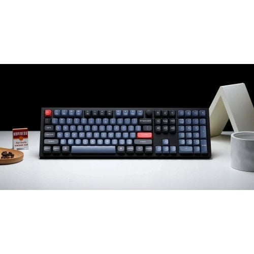Клавіатура Keychron Q6 QMK RGB Gateron G Pro Blue Hot-Swap Knob (Q6M2) Carbon Black купити в Україні | Telemart фото
