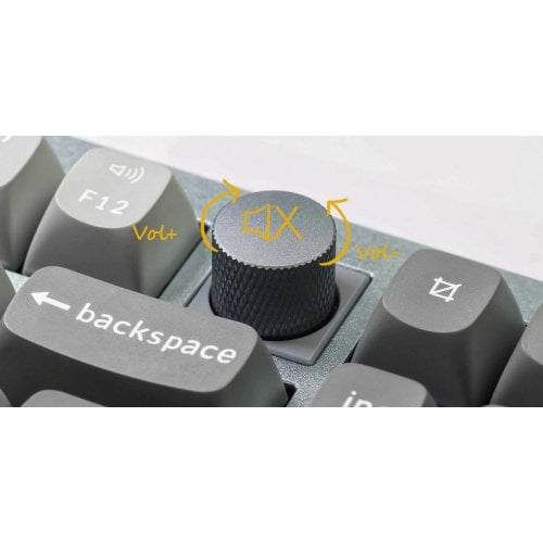 Клавіатура Keychron Q6 QMK RGB Gateron G Pro Blue Hot-Swap Knob (Q6M2) Carbon Black купити в Україні | Telemart фото