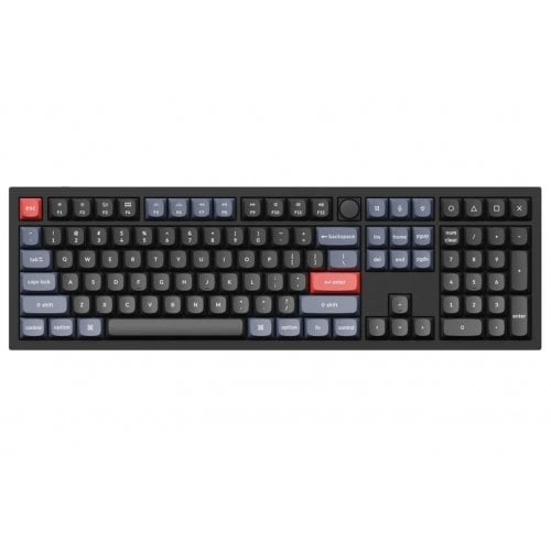Клавіатура Keychron Q6 QMK RGB Gateron G Pro Blue Hot-Swap Knob (Q6M2Z) Carbon Black купити в Україні | Telemart фото
