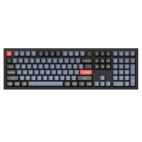 Клавіатура Keychron Q6 QMK RGB Gateron G Pro Red Hot-Swap Knob (Q6M1) Carbon Black купити в Україні | Telemart фото