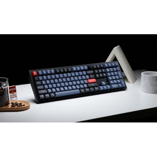 Клавіатура Keychron Q6 QMK RGB Gateron G Pro Red Hot-Swap Knob (Q6M1) Carbon Black купити в Україні | Telemart фото
