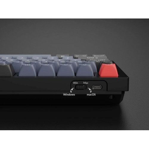 Клавиатура Keychron Q6 QMK RGB Gateron G Pro Red Hot-Swap Knob (Q6M1Z) Carbon Black купить в Украине | Telemart фото