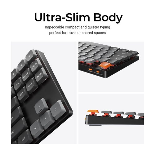 Клавіатура Keychron K1 Max RGB Low Profile Gateron Mechanical Brown Switch Wireless (K1M-B3) Black купити в Україні | Telemart фото