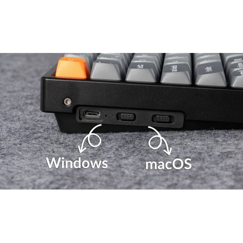 Клавіатура Keychron K2 Max RGB Keychron Super Brown Switch Wireless (K2M-B3) Black купити в Україні | Telemart фото