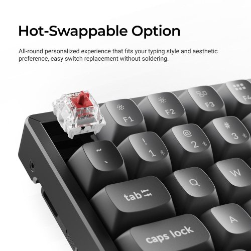 Клавіатура Keychron K2 Max RGB Keychron Super Brown Switch Wireless (K2M-B3) Black купити в Україні | Telemart фото