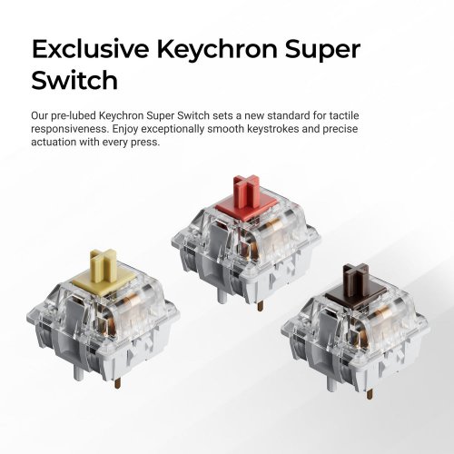 Клавіатура Keychron K2 Max RGB Keychron Super Brown Switch Wireless (K2M-B3) Black купити в Україні | Telemart фото