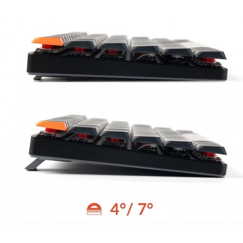 Клавіатура Keychron K3 V3 RGB Keychron Milk POM Brown Switch Wireless (K3X-B3) Black купити в Україні | Telemart фото