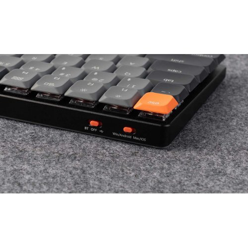 Клавіатура Keychron K3 V3 RGB Keychron Milk POM Brown Switch Wireless (K3X-B3) Black купити в Україні | Telemart фото