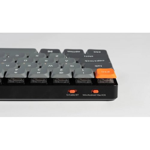 Клавіатура Keychron K7 Max RGB Low Profile Gateron Mechanical Red Switch Wireless (K7M-B1) Black купити в Україні | Telemart фото