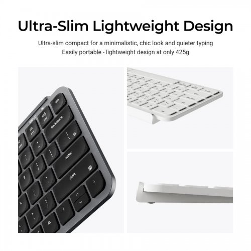 Клавіатура Keychron B1 Pro Ultra Slim Wireless (B1P-K8) Ivory White купити в Україні | Telemart фото