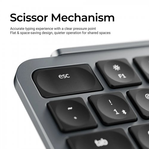 Клавіатура Keychron B1 Pro Ultra Slim Wireless (B1P-K1) Space Gray купити в Україні | Telemart фото