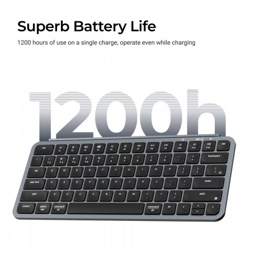 Клавіатура Keychron B1 Pro Ultra Slim Wireless (B1P-K1) Space Gray купити в Україні | Telemart фото